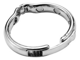 Anel Peniano de Ao Inoxidvel com fecho - 2,6 cm - SI