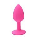 Plug Anal em Silicone - Tamanho M - 8,3 X 3,4 - SI - rosa