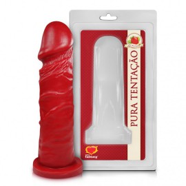 Dildo Aromtico morango - 15,3x4cm