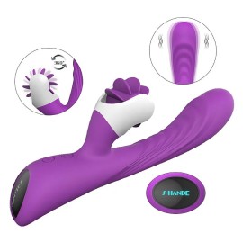  Vibrador com sqweel - Nymph roxo