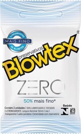 Preservativo lubrificado Zero - Blowtex
