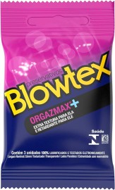 Preservativo lubrificante orgazmax+ Textura- Blowtex