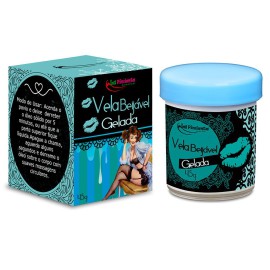 Vela para massagem beijvel com sensao gelada -  halls preto