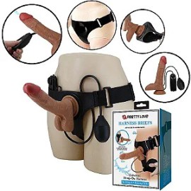  Cinta Peniana com Pnis Spray de gua / com Vibro - 20.0x4.3 - Oher - Pretty Love