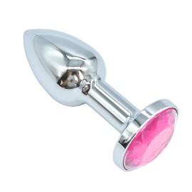 Plug anal de luxo em metal, com formato c�nico - tamanho PP Pink