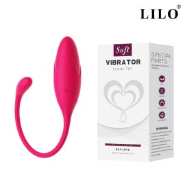 Bullet Recarregvel com 9 modos de vibrao e com Controle Remoto via APP - LILO - Vermelho 