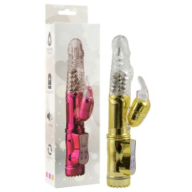 Vibrador rotativo estimulador clitris coelho - jack rabbit dourado 2