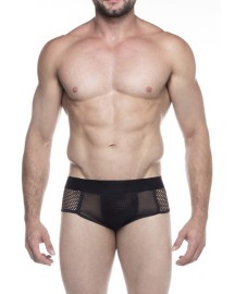 Cueca Jockstrap  - Tela  - preto 