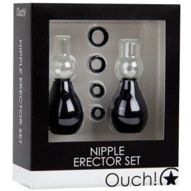 Estimulador sugador  de mamilo - Nipple erector set - preto 