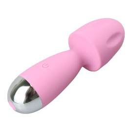 Mini Varinha mgica  formato de cogumelo - rosa escuro
