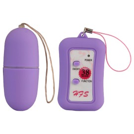 Mini Egg com controlo remoto sem fio - 38 vibraes roxo