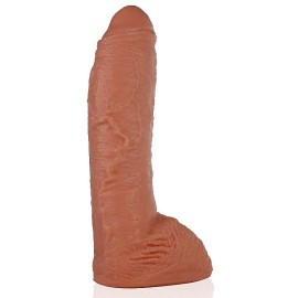 Dildo plut�o com escroto  24x5cm - pele