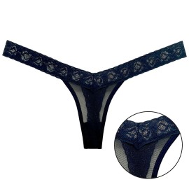 Calcinha Fio Dental Sexy em Tule e Renda Prata - Tarol 