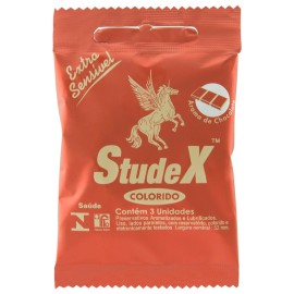 Preservativo lubrificado  chocolate  - studex