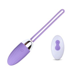 Mini vibrador egg recarregvel - sem fio e 10 vibraes - roxo