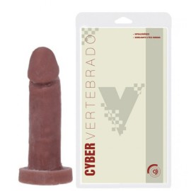 Dildo cyberskin vrtebra - 16x3,5 chocolate 