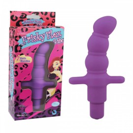 Mini Vibrador  Frisky flex - roxo aveludado 7 vibraes 
