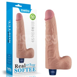 Pnis Realstico Recarregvel com 10 Modos de Vibrao - 25,3 x 5,1cm - 10,0