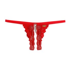 Calcinha sexy sururu - abertura branco