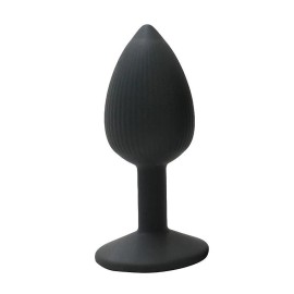  Plug Anal em Silicone - Tamanho P - 7,2 X2,8 - Preto