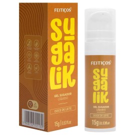 Excitante Sugalik Sugador e Pulsado Lquido  Beijvel - Doce de Leite 