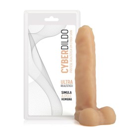 Dildo  com testculo cyber skin  vertebra - 17,5x3,5cm