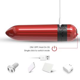 Vibrador C�psula Recarreg�vel com 9 Modos de Vibra��o - USK