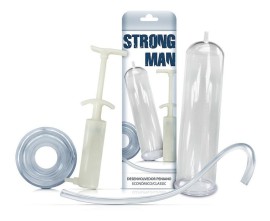  Bomba peniana Strong man white manual - Seringa 