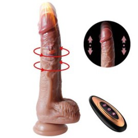  Pnis Realstico em Silicone Lquido com Vai e Vem e Aquecimento - 22,0 x 3,8 - SI