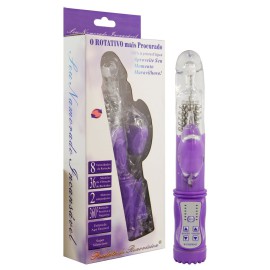 Vibrador rotativo estimulador clitris coelho - jack rabbit roxo