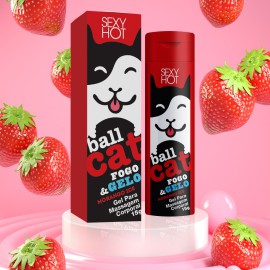 Gel beijvel - ball cat  morango