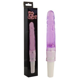 Vibrador personal em silicone jelly - 13x3,2cm roxo