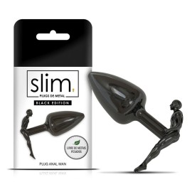 Plug anal Slim ao inox -  Black Man 