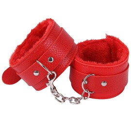 Algema com Corrente e Fivelas - Vermelho