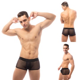  Cueca jockstrap boxer em tule