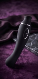 Vibrador Estimulador de Ponto G e Clit�ris com 12 Intensidades de Suc��o e 10 Modos de Vibra��o Preto