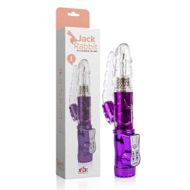 Vibrador rotativo penetrao dupla - jack rabbit  36 modos de vibrao