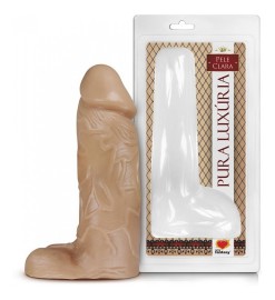 Dildo com testculo  Big 23,2X7,3cm - pele