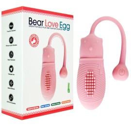 Mini cpsula egg recarregvel - 10 pulsaes diferentes - rosa