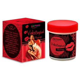 Vela para massagem beijvel-  morango