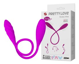 Vibrador com ponta dupla Recarregvel  - Pretty love Snaky Vibe