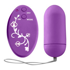 Mini vibrador egg com controlo remoto sem fio - roxo 20 vibrao