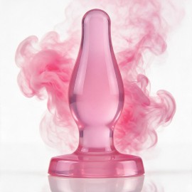 Plug Anal Transl�cido em Gel 12x3,5cm Rosa