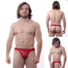 Cueca jockstrap  sado tiras - vermelho