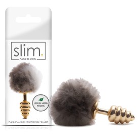 Plug anal slim pompom